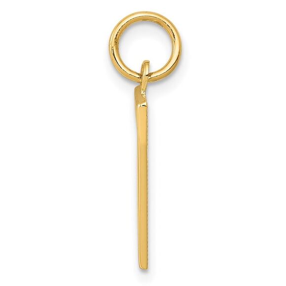 14k Yellow Gold, Athletic Collection Medium Polished Number 7 Pendant - Picture 2 of 5